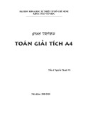 Giáo trình Toán giải tích A4