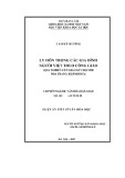 Luận án Tiến sĩ Văn hóa học: Ly hôn trong các gia đình người Việt theo công giáo (Qua nghiên cứu giáo xứ Chợ Mới Nha Trang, Khánh Hòa)