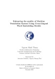 Master thesis in Information technology: Enhancing the quality of machine translation system using cross lingual word embedding models