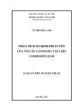 Luận án Tiến sĩ Cơ kỹ thuật: Phân tích ổn định phi tuyến của vỏ cầu làm bằng vật liệu composite FGM