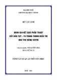 Tóm tắt luận án Tiến sĩ Y học: Đánh giá kết quả phẫu thuật cắt đầu tụy  tá tràng trong điều trị ung thư bóng vater