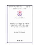 Luận án Tiến sĩ Y khoa: Nghiên cứu một số chỉ số đông máu của thai phụ