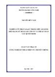 Luận văn Thạc sĩ Công nghệ kỹ thuật Điện tử, truyền thông: Nghiên cứu phân loại u trong siêu âm sóng biến dạng sử dụng lọc tối ưu và thuật toán cây quyết định