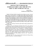 Chuỗi giá trị sản phẩm bản địa mô hình giảm nghèo và phát triển bền vững ở khu vực miền núi phía bắc Việt Nam