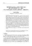 Tiếp biến đạo Bà La Môn ở Việt Nam qua tín ngưỡng Vua - Thần của vương quốc Chămpa (thế kỉ IV - thế kỉ XV)