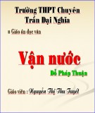 Bài giảng Ngữ văn 10 - Đọc văn: Vận nước - Đỗ Pháp Thuận