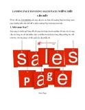 Landing page bán hàng (Sales page) những điều cần biết