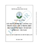 Luận văn Dược sĩ chuyên khoa cấp 1: Xây dựng danh mục tương tác thuốc đáng chú ý trong điều trị tại Trung tâm Y tế huyện Bình Lục - Hà Nam