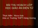 Bài giảng Sinh học 10 - Bài 23: Dinh dưỡng chuyển hóa vật chất và năng lượng ở vi sinh vật