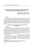 Đánh giá kết quả sớm phẫu thuật điều trị trĩ theo phương pháp Longo tại Bệnh viện Quân y 175