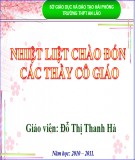 Bài giảng Sinh học 11 - Bài 41: Sinh sản vô tính ở thực vật (Đỗ Thị Thanh Hà)