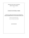 Summary of Dotoral thesis Economic: A study of factors affecting the collaboration in Vietnam exported fruits and vegetables supply chain