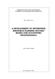 A Doctoral thesis: A development of enterprise resource planning success model for accounting professionals