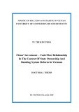 Doctoral thesis: Firms’ investment – cash flow relationship in the context of state ownership and banking system reform in Vietnam