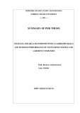 Summary of Phd thesis Business administration: Studying the relationship between leadership skills and business performance of Vietnamese textile and garment companies