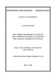 Summary of Doctoral thesis in Law: The current oversight function of the committee on judicial affairs of the national assembly of Vietnam