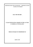 Thesis summary of Jurisprudence: Guaranteeing human rights of the accused in criminal investigation