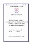 Tóm tắt luận án Tiến sĩ Y học: Đánh giá thực nghiệm và kết quả điều trị tủy răng hàm nhỏ người cao tuổi có sử dụng hệ thống Protaper Next