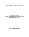 Executive summary economic thesis: Improve management capacity supply chain in medical examination and treatment at military hospital on Hanoi - Hospital 108, 103, 354