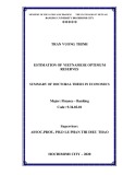 Summary of Doctoral thesis in Economics: Estimation of Vietnamese optimum reserves