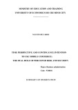 Summary of dissertation: Time perspective and continuance intention to use mobile commerce - The dual role of perceived risk and security