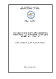 Luận án Tiến sĩ Quản trị kinh doanh: Các nhân tố ảnh hưởng đến chất lượng nguồn nhân lực trong lĩnh vực du lịch tỉnh Bà Rịa - Vũng Tàu