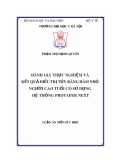 Luận án Tiến sĩ Y học: Đánh giá thực nghiệm và kết quả điều trị tủy răng hàm nhỏ người cao tuổi có sử dụng hệ thống Protaper Next