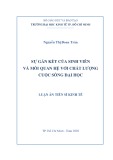 Luận án Tiến sĩ Kinh tế: Sự gắn kết của sinh viên và mối quan hệ với chất lượng cuộc sống đại học