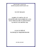 Luận án Tiến sĩ Quản trị kinh doanh: Nghiên cứu những yếu tố ảnh hưởng đến trải nghiệm mua sắm mang tính giải trí của khách hàng tại trung tâm thương mại