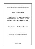 Summary of Doctoral thesis: Vietnamese textile and garment enterprises in the conext of the fourth industrial revolution