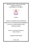 Summary of Phd thesis: Clinical, subclinical features and resistance to tyrosine kinase inhibitor of lung cancer patients with EGFR mutations