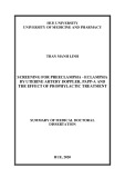 Summary of Medical Doctoral dissertation: Screening for preeclampsia - eclampsia by uterine artery Doppler, PAPP-A and the effect of prophylactic treatment