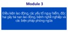 Bài giảng Module 3: Điều kiện lao động, các yếu tố nguy hiểm, độc hại gây tai nạn lao động, bệnh nghề nghiệp và các biện pháp phòng ngừa