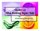 Bài giảng Quản lý nhà xưởng ngăn nắp