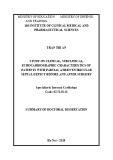 Summary of Doctoral dissertation: Study on clinical, subclinical, echocardiographic characteristics of patients with partial atrioventricular septal defect before and after surgery
