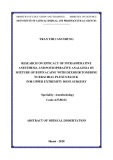 Abstract of Medical Dissertation: Research on efficacy of intraoperative anesthesia and postoperative analgesia by mixture of bupivacaine with dexmedetomidine in brachial plexus block for upper extremity bone surgery