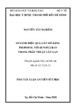 Tóm tắt luận án Tiến sĩ Y học: So sánh hiệu quả gây mê bằng Propofol với Sevofluran trong phẫu thuật cắt gan