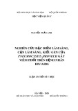 Luận án Tiến sĩ Y học: Nghiên cứu đặc điểm lâm sàng, cận lâm sàng, kiểu gen của Pneumocystis Jirovecii gây viêm phổi trên bệnh nhân HIV/AIDS