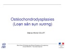 Bài giảng Ostéochondrodysplasies (Loạn sản sụn xương)