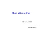 Bài giảng Khảo sát mặt thai