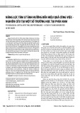 Năng lực tâm lý ảnh hưởng đến hiệu quả công việc - Nghiên cứu tại một số trường học tại phía Nam