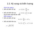 Bài giảng Quy hoạch thực nghiệm – Chương 2: Khái niệm thống kê (tt)