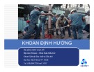 Bài giảng Cơ sở kỹ thuật dầu khí - Chương 8: Khoan định hướng