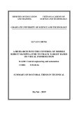 Summary of Doctoral thesis in Technical: A research into the control of mobile robot manipulator to track target based on visual information