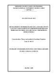 Summary of dissertation for a Doctoral degree in Educational science: Development of problem-solving and creativity capacity for students in Northwestern Region through teaching non-metallic chemistryin high schools