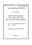 Tóm tắt luận án Tiến sĩ Kỹ thuật: Nghiên cứu điều khiển rô bốt tay máy di động bám mục tiêu trên cơ sở sử dụng thông tin hình ảnh