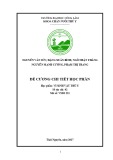 Đề cương chi tiết học phần: Vi sinh vật thú y