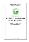 Đề cương chi tiết học phần: Sản khoa thú y (Dùng cho chuyên ngành Thú y)