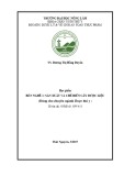 Đề cương chi tiết học phần Rèn nghề 1: Sản xuất và chế biến cây dược liệu