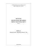 Bài giảng Phương pháp thí nghiệm trong chăn nuôi & thú y (Phần I) - Ðỗ Ðức Lực